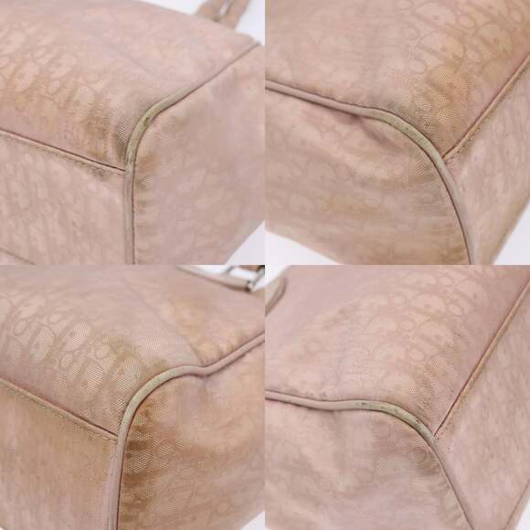 DIOR Trotter Canvas Tote Bag Pink Silver - Picture 10 of 12